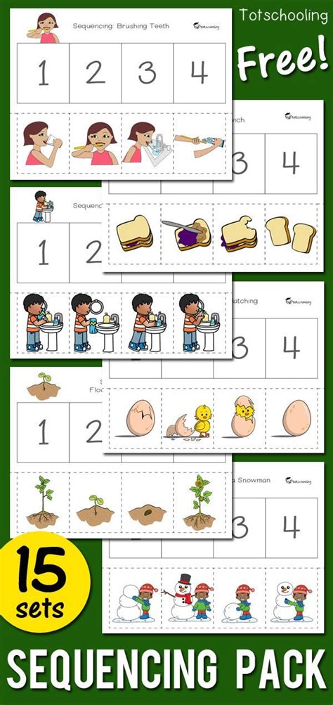 3 Step Sequencing Pictures Printable Free Pdf